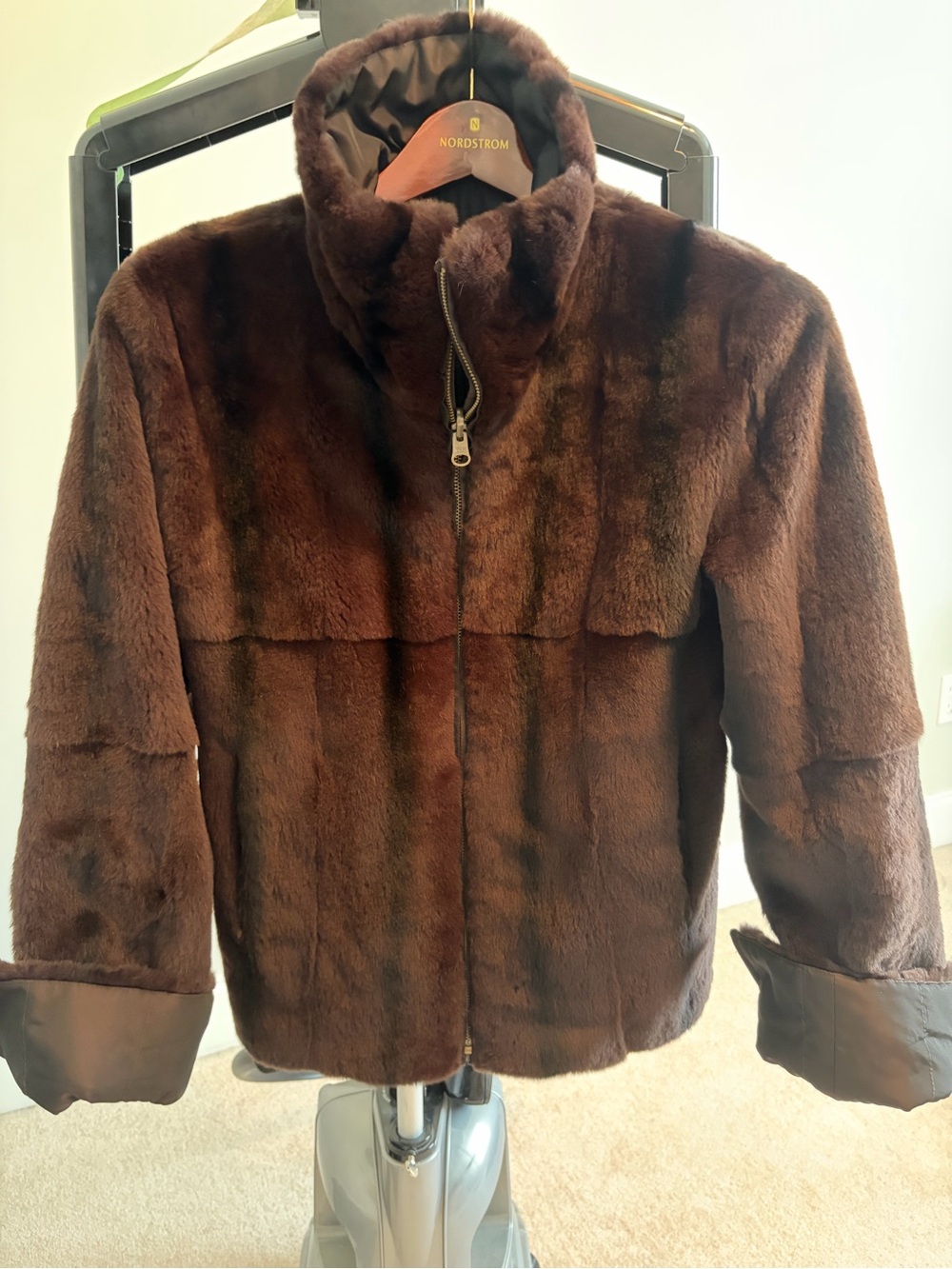 Saks Fifth Avenue Brown mink Jacket - Picture 1 of 3